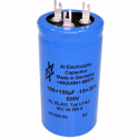 F+T 100uF x 100uF, 500V