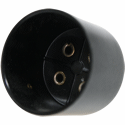 Tube Base 4-pin, Black